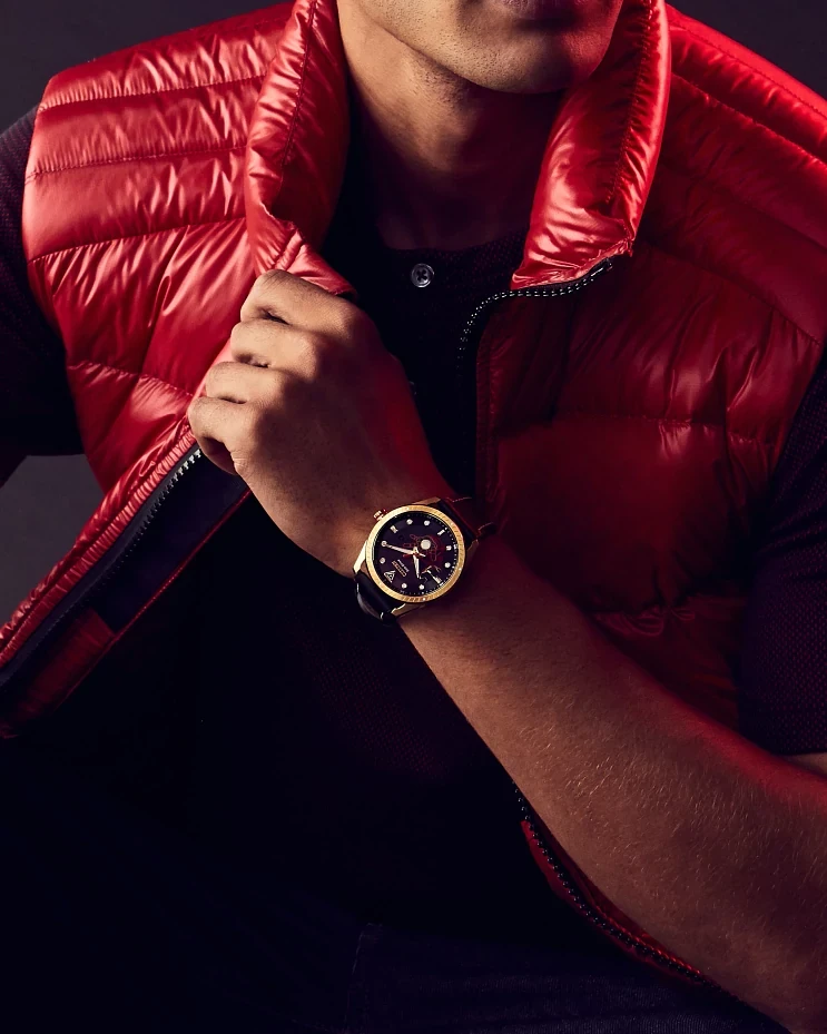 Tony Stark Black Dial Leather Strap BM6992-09W | CITIZEN